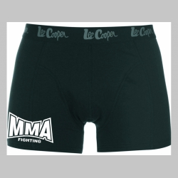 MMA Fighting čierne trenírky BOXER s tlačeným logom, top kvalita 95%bavlna 5%elastan